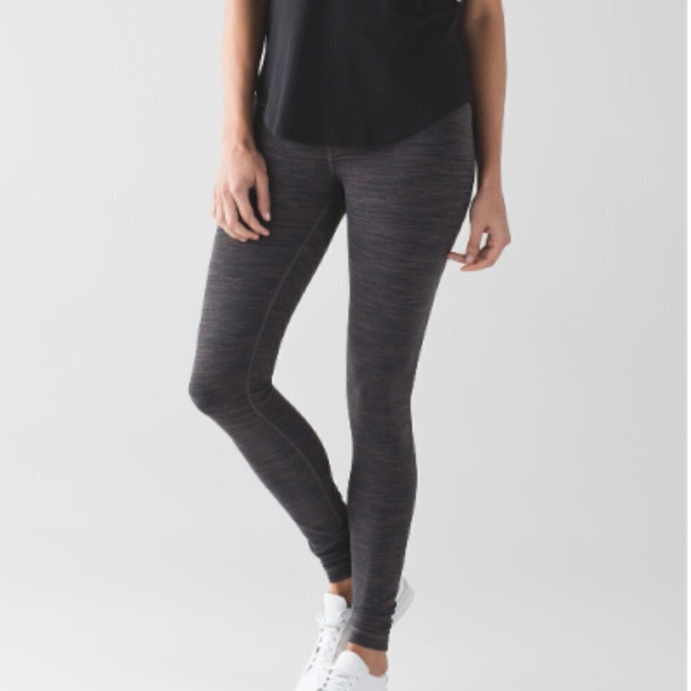 Lululemon Wunder Under Pant Hi-Rise Wee Are From Space Cool Cocoa Soot Light